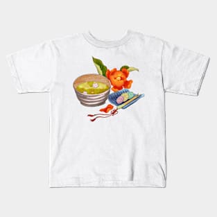 Minhwa: Korean Tea Time E Type Kids T-Shirt